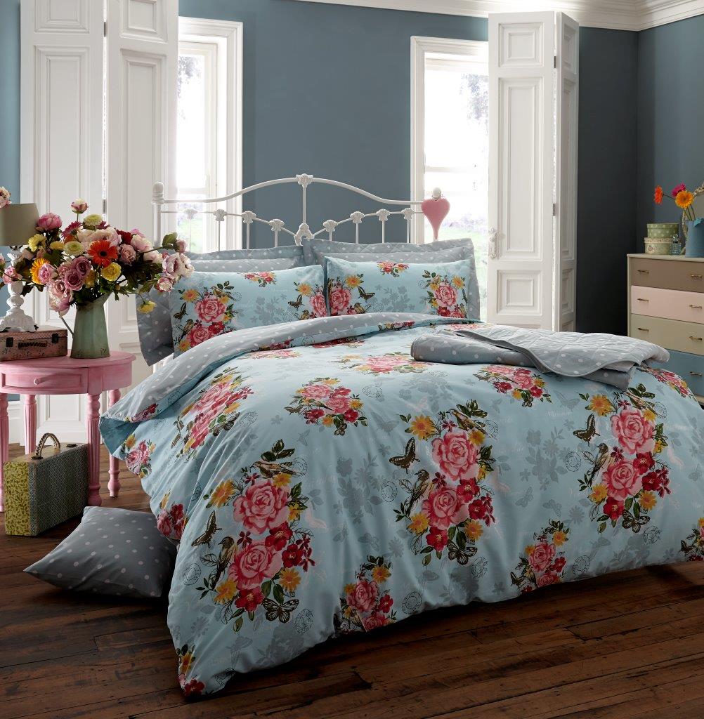 Vintage Memory Floral Duvet Cover Bedding Payndoo Style