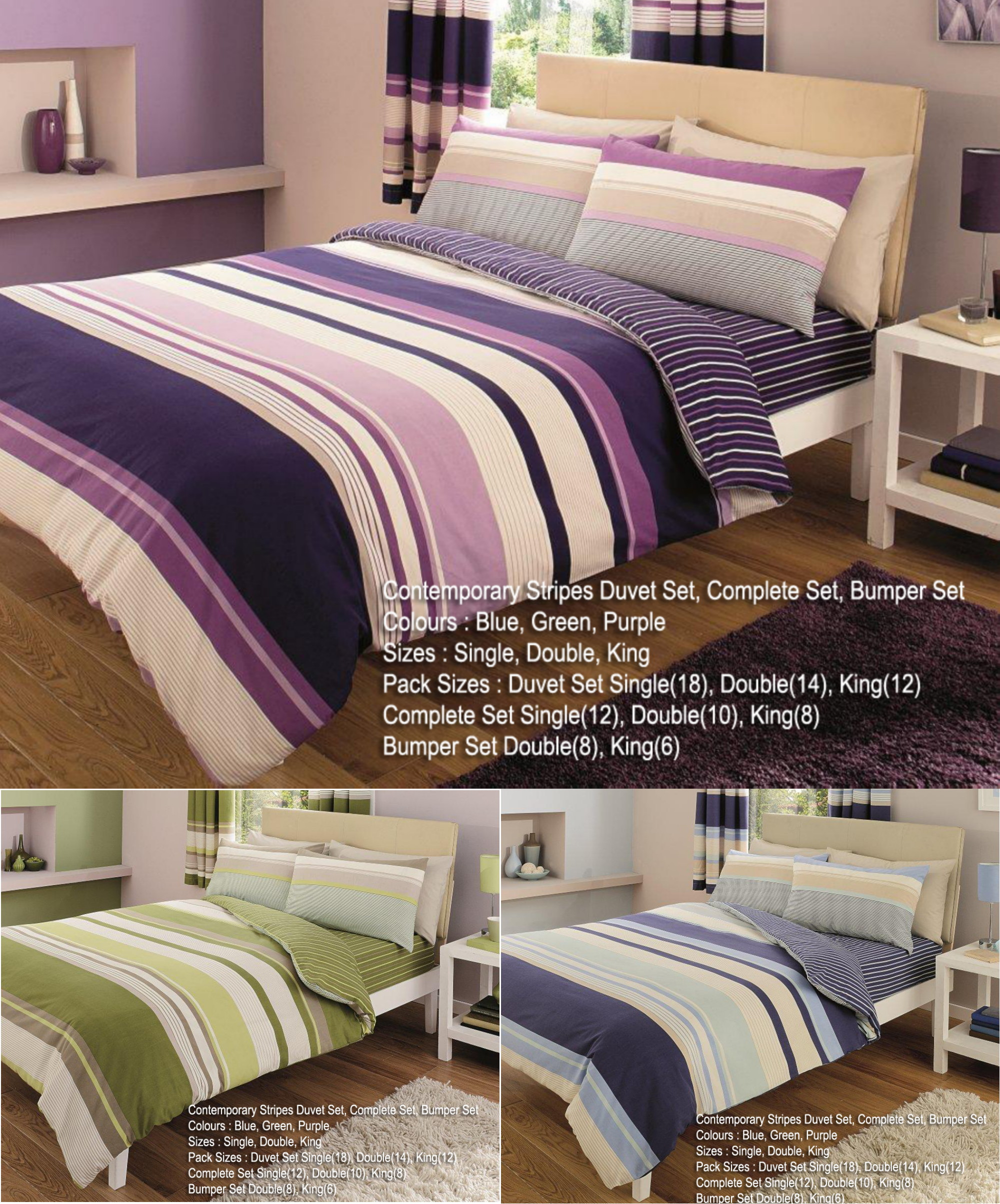 Contemporary Printed Duvet Cover Set For Home Bedding Ebay