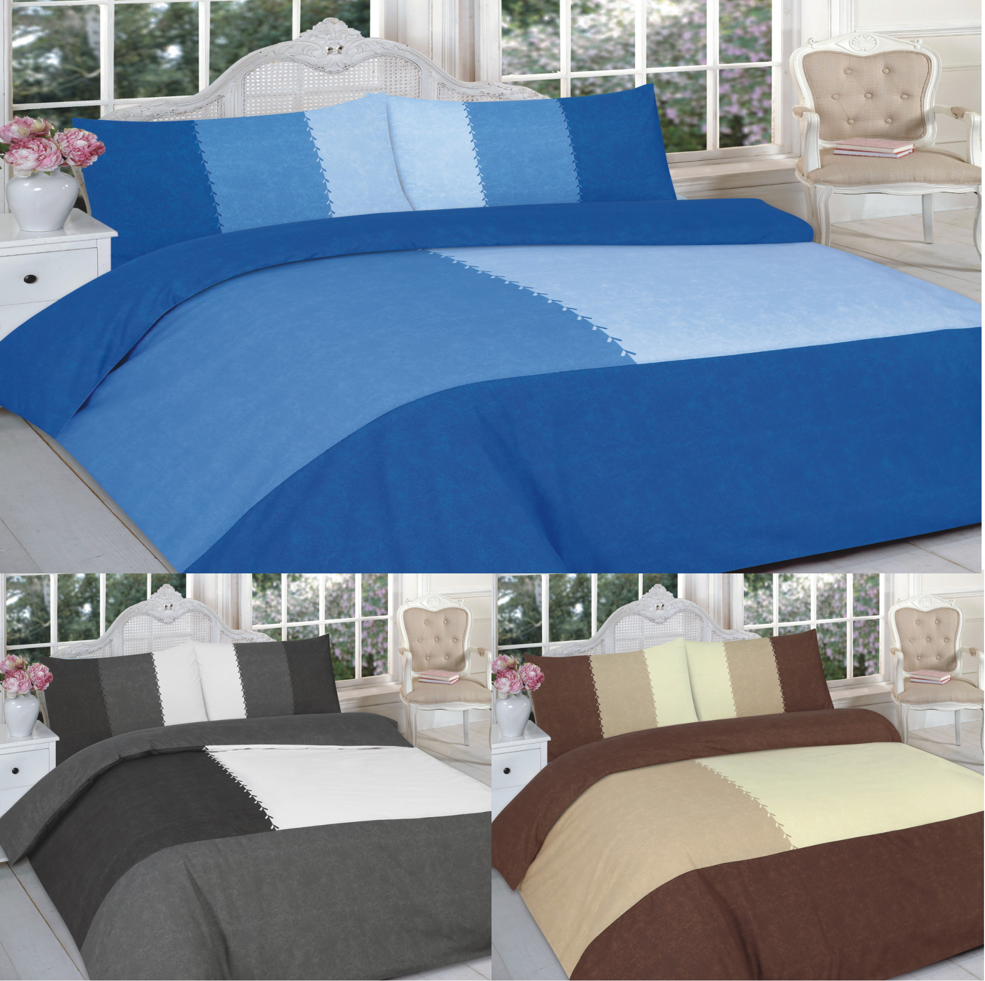 Suede Color Patch Printed Duvet Cover Set Payndoo Style