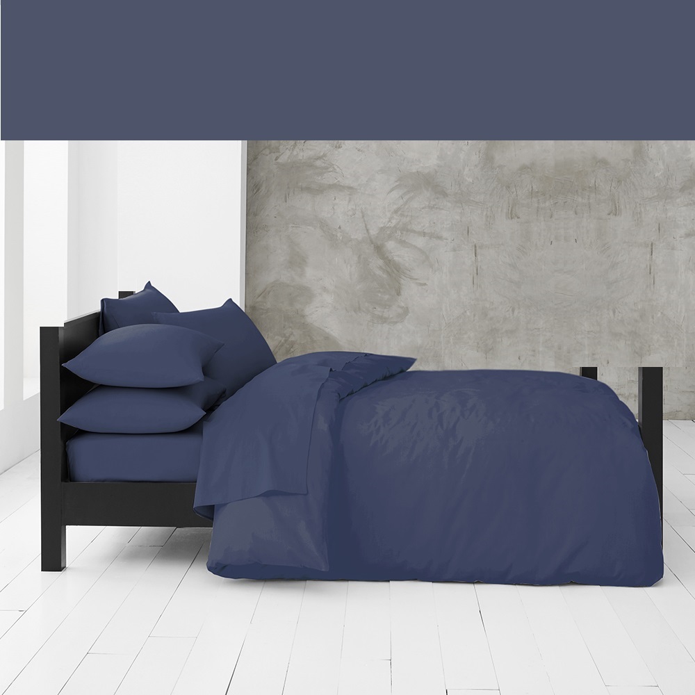 Sitara Trading Ltd T160 Extra Deep 40 Cm Fitted Sheet Easy Care Polycotton Plain Dyed Uk Bed Size Black 2 PIECES OF PILLOWCASE