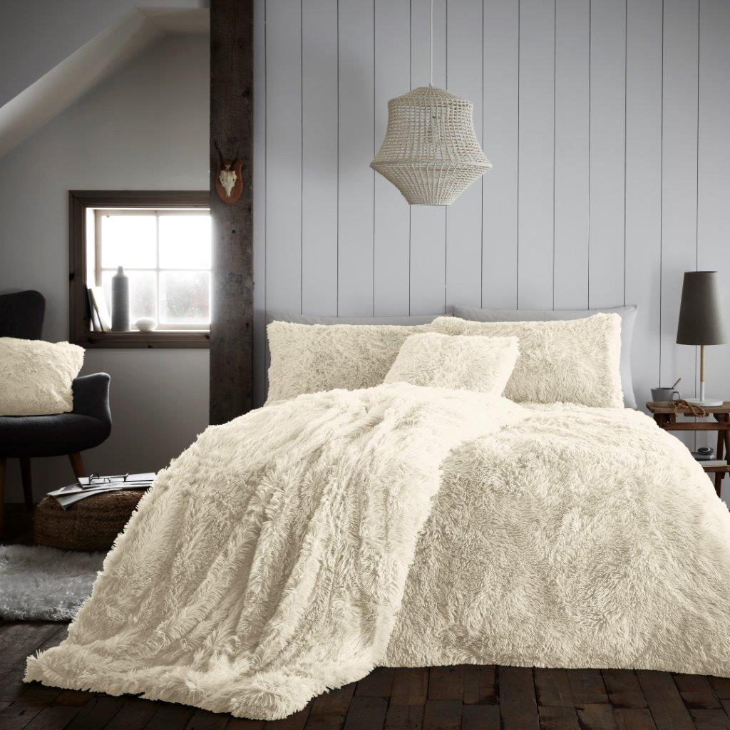 Hug Snug Fluffy Duvet Cover Cream Payndoo Style