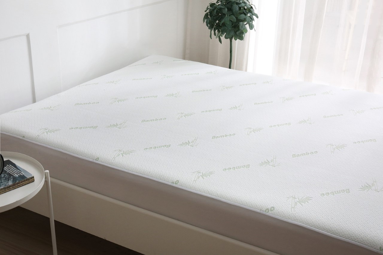 bamboo fabric cooling mattress pad king size