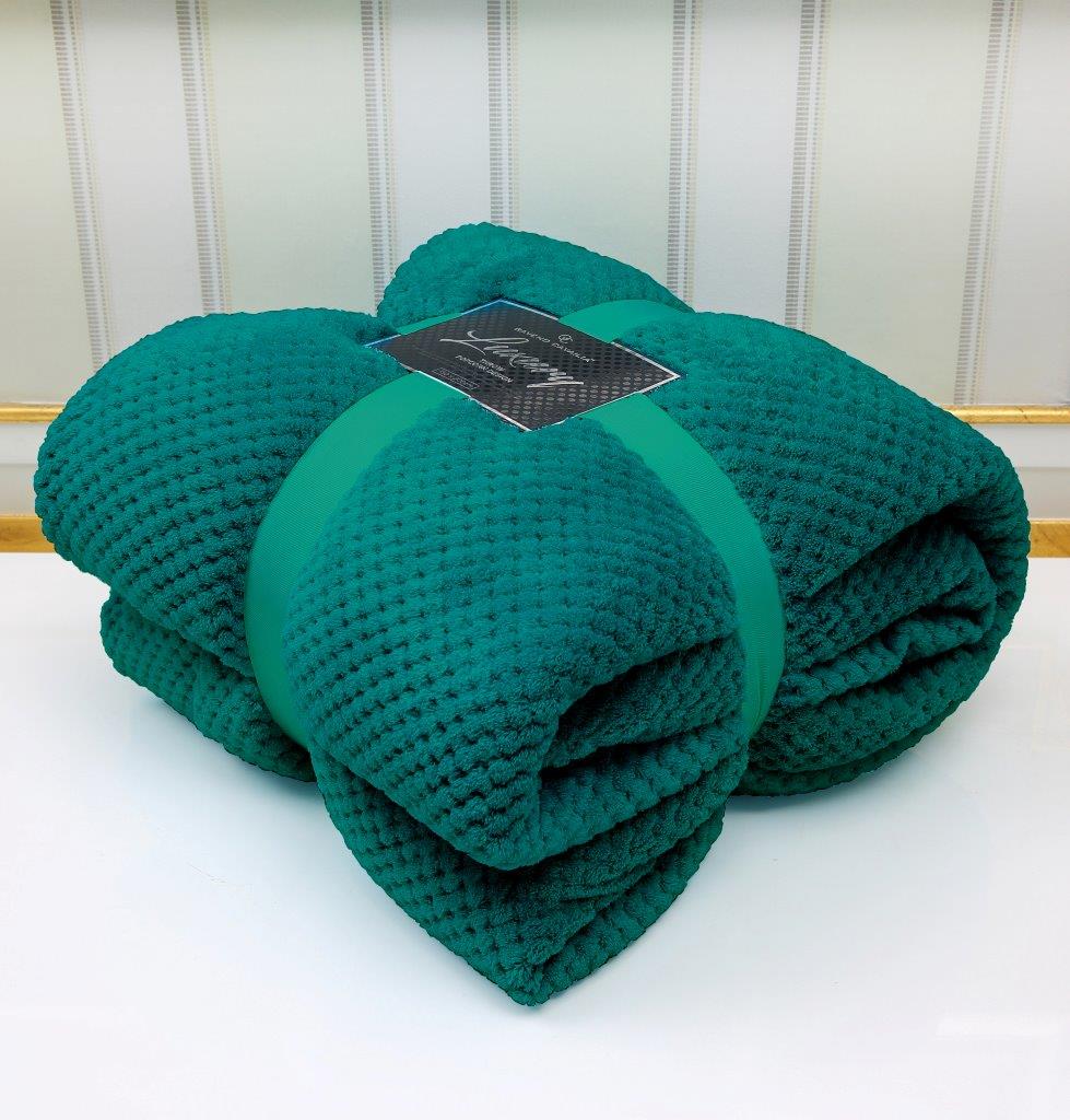 Popcorn Cosy Faux Fur Sofa Bed Throw Blanket - Double or King size - Picture 3 of 19