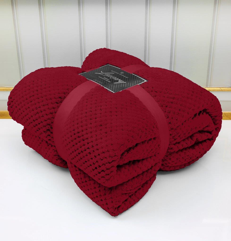 Popcorn Cosy Faux Fur Sofa Bed Throw Blanket - Double or King size - Picture 4 of 19